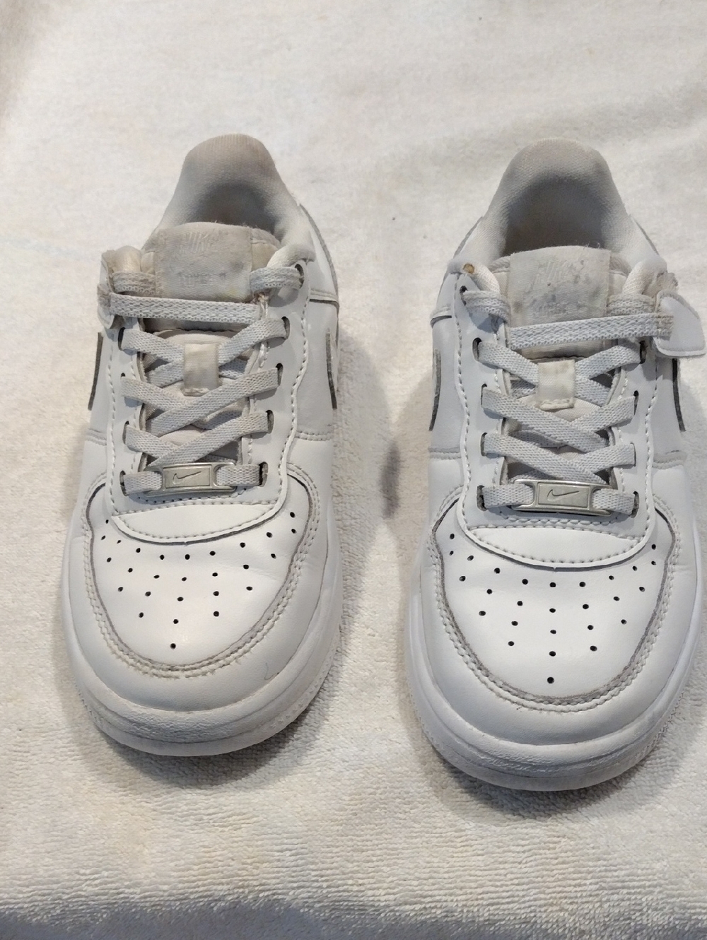 Nike White Low-Top Leather Sneakers